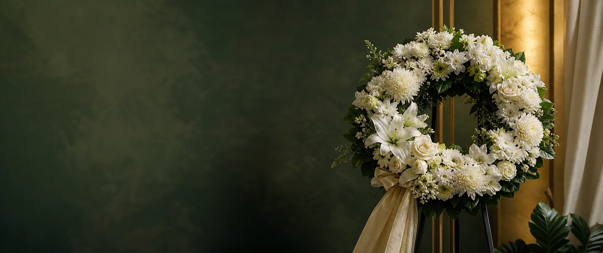 พวงหรีดดอกไม้ประดิษฐ์